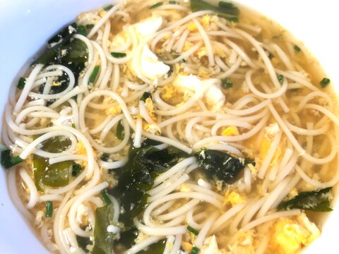 ひやむぎの卵にゅうめん